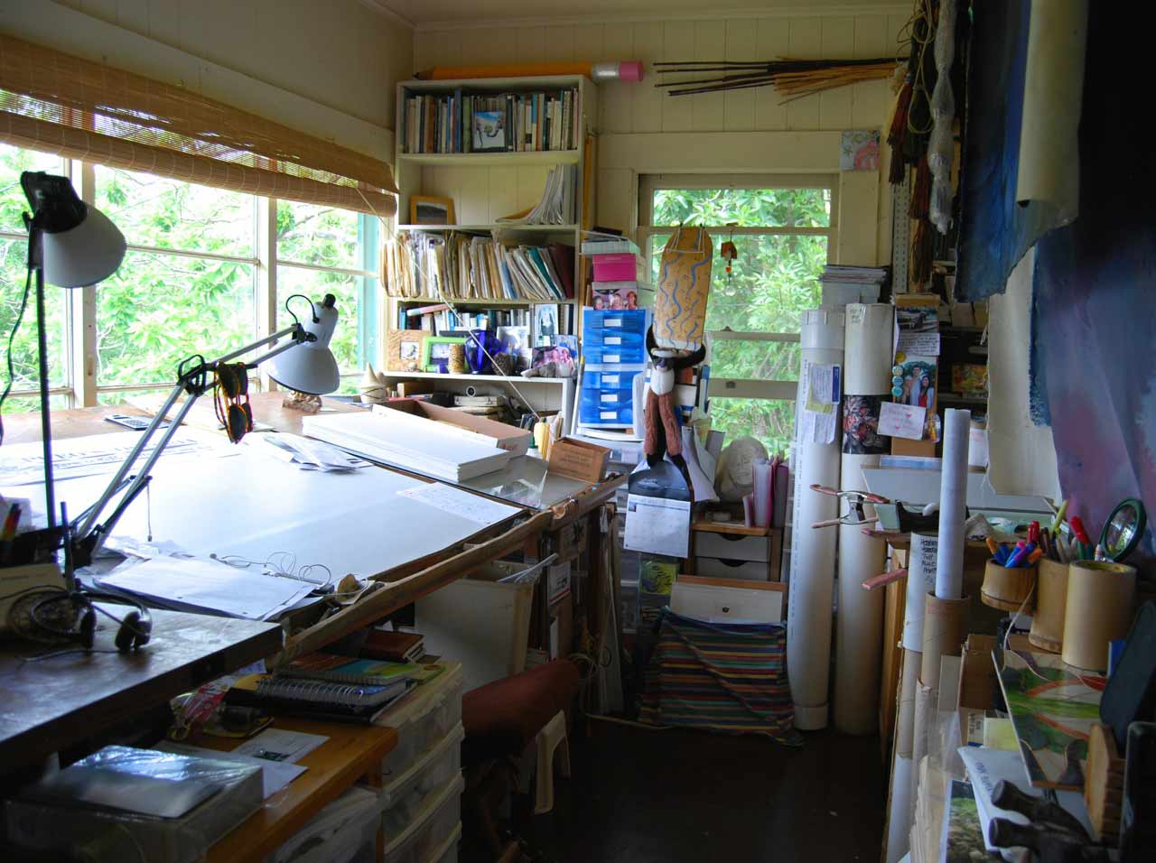 Creative chaos - highly organized studio of Calley O'Neill's 