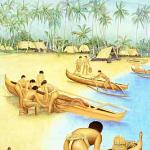 details, Nawahine, canoes on the beach