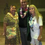 Keala Ching, Ku'ulei Keakealani and Calley at the blessing event.