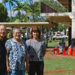 Len Chow, Uncle Herman, and Principal Corrine Yogi